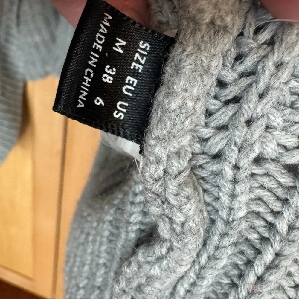 Cozy Gray Women's Cardigan - Picture 2 of 8